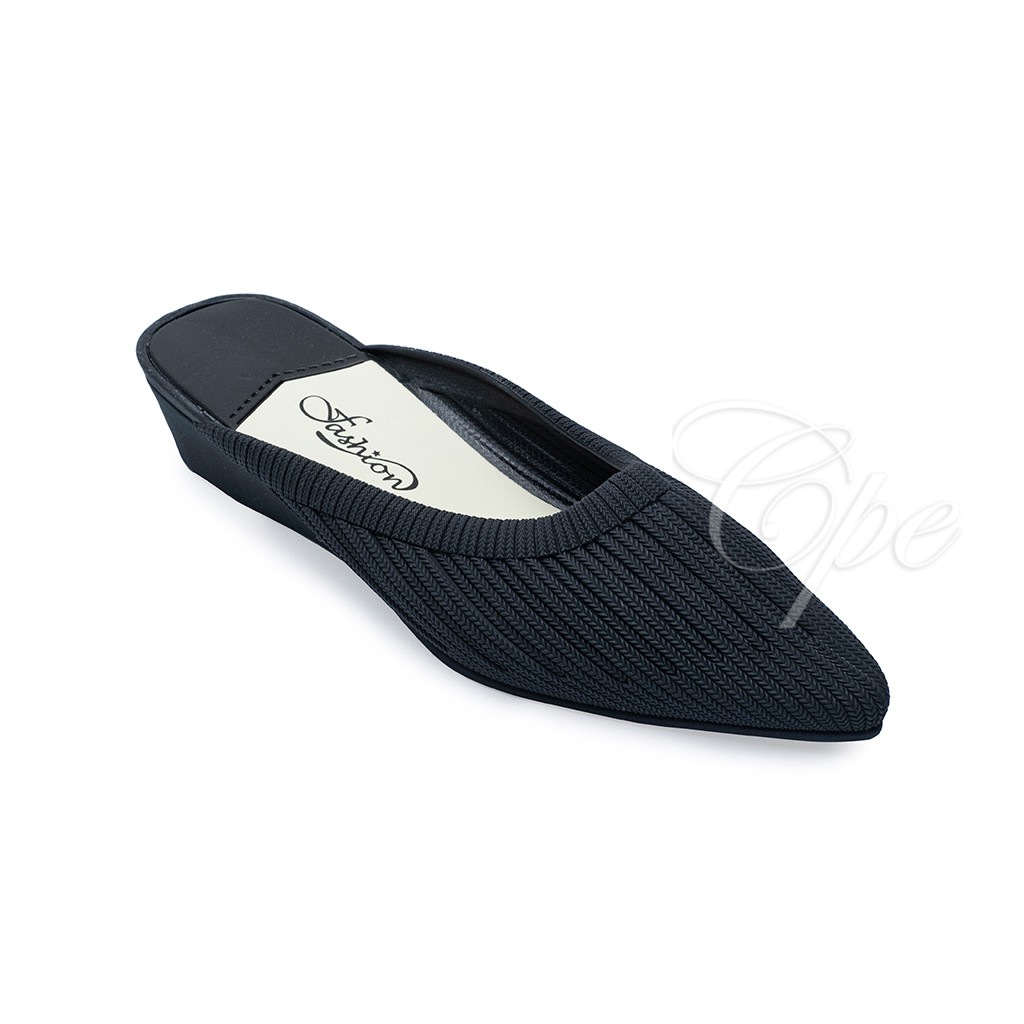 CPE SLPM 1909 Sandal Slop Slip On Teplek Wanita Sandal Cewek-Black