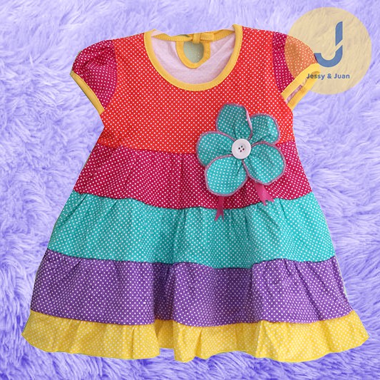 Baju Bayi Murah & Lucu / Dress Pelangi / Setelan Anak