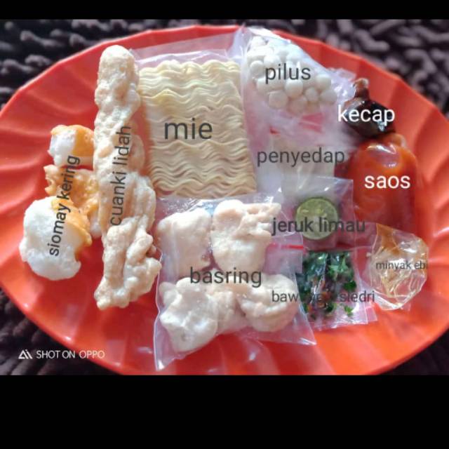 

Bacigar Baso kering(tinggal diseduh air panas/dimasak kmbali)