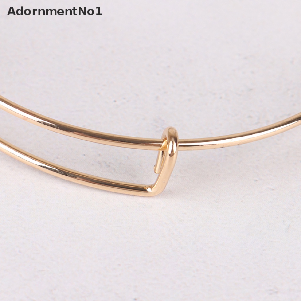 (AdornmentNo1) 10pcs / set Gelang Bangle Kawat Expandable 65mm Untuk Wanita