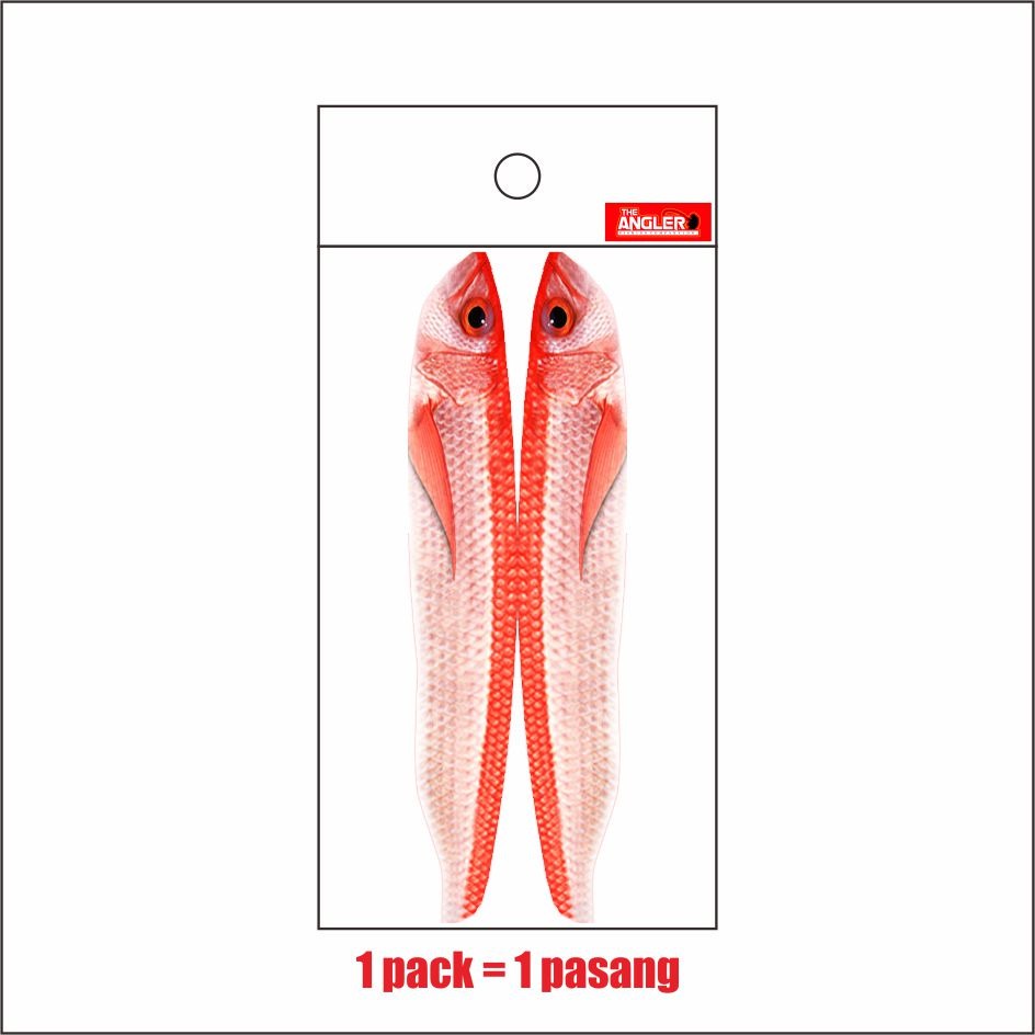 Dragmetal Long Red Snapper Water Slide Decal Metal Jig 50g 60g 80g