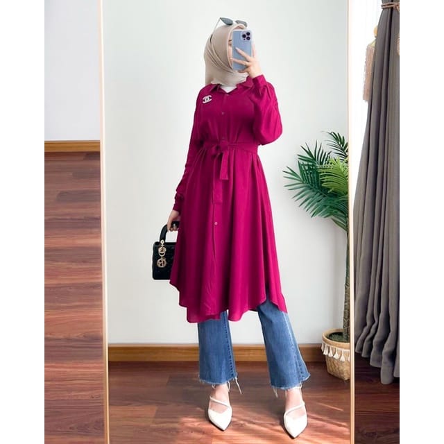 Tunik cheline - Tunik Wanita- Tunik Oversize