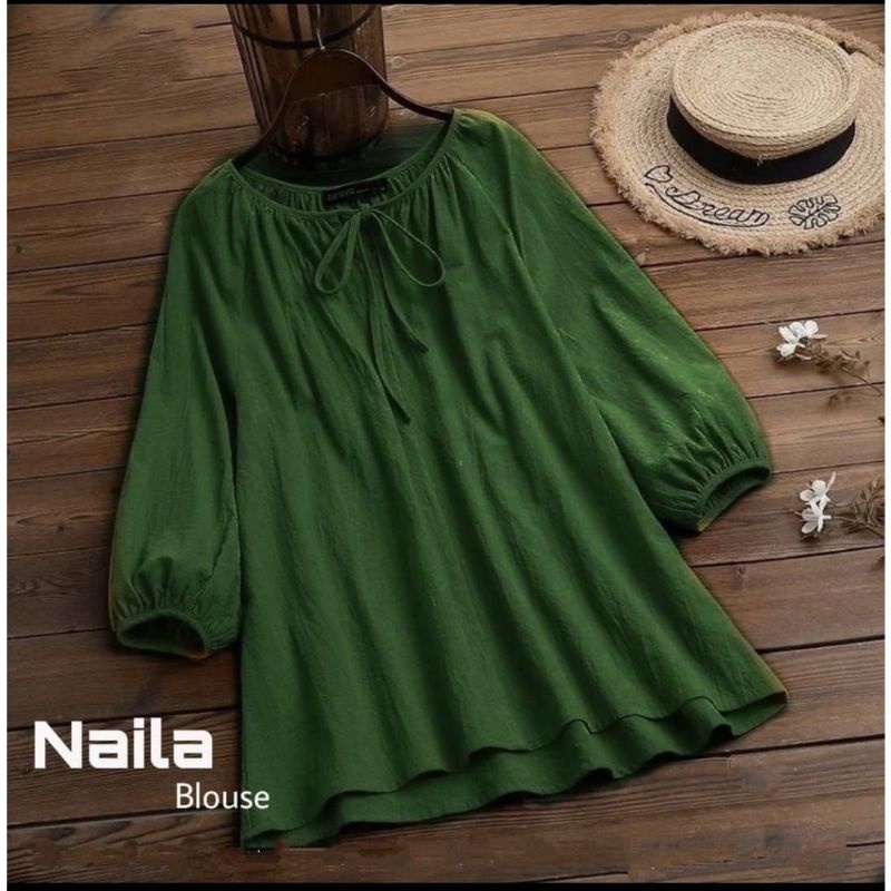 Naila Blouse Wanita Crinkle Airflow Jumbo LD 120