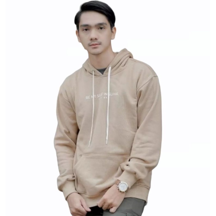 SALVIO HEXIA - SWEATER HOODIE PRIA JUMBO/BIGSIZE M - 3XL COTON PREMIUM FLEECE TEBAL