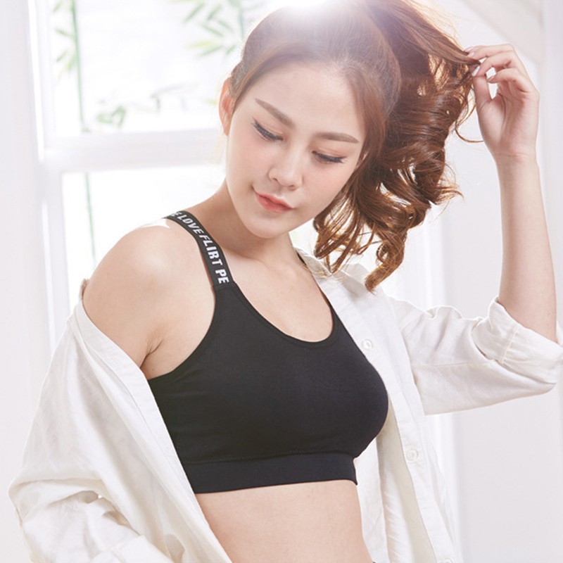 GO! BR015 sport X bra fashion wanita bra yoga bra fashion BH TANPA KAWAT BAJU DALAM OLAHRAGA CEWEK COD