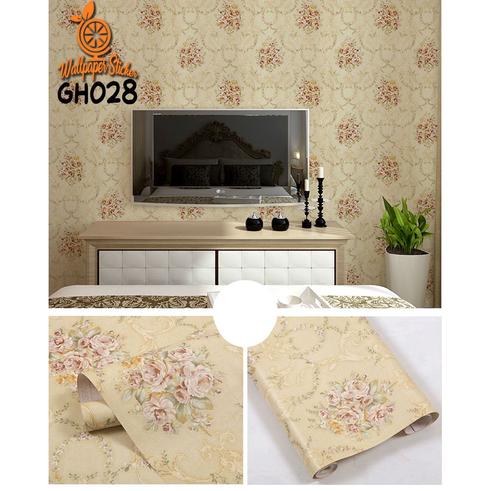 Wallpaper Sticker wallpaper Dinding wallpaper 3D Premium Quality 45cm X 9meter