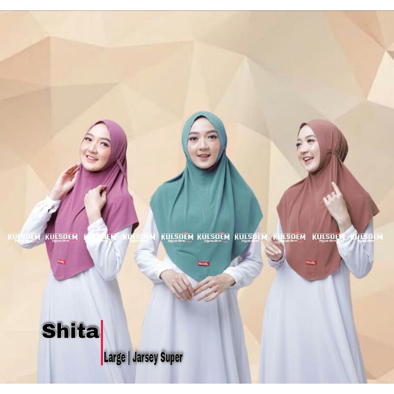 Kulsoem Hijab by Anqueela hijab ll sitha jersey super