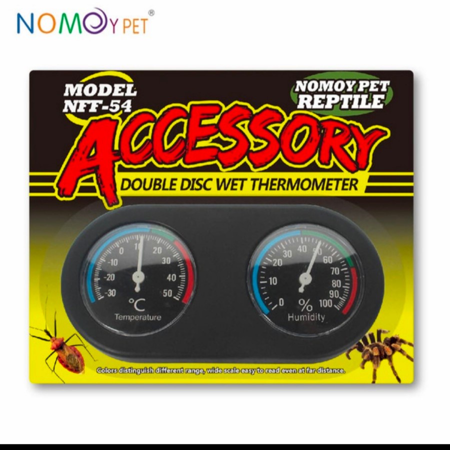 THERMOMETER &amp; HYGROMETER NOMOY NFF-54 REPTILE TORTOISE PENGUKUR SUHU