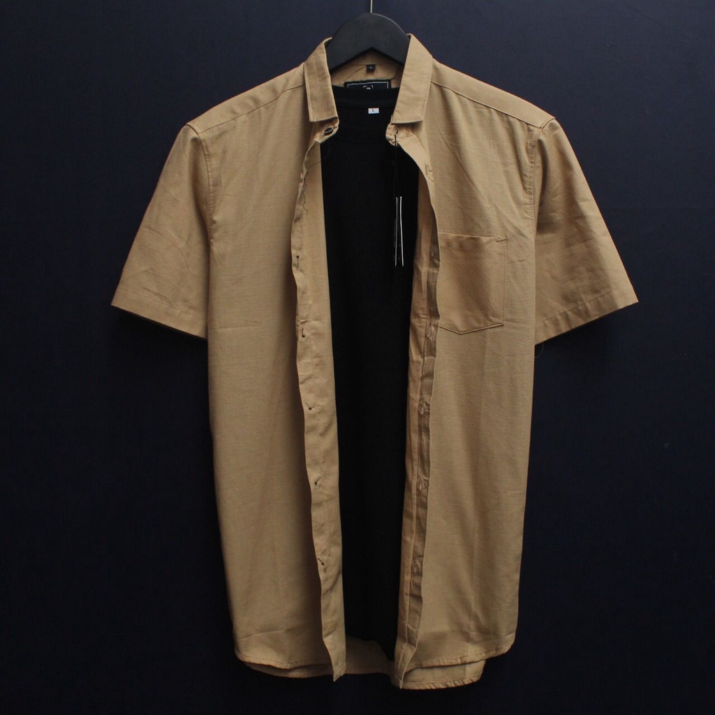 NEW ARRIVAL DISTRO BATIK PRIA BORDIR SOGAN HRB026 BATIKAF NOTOARTO BATIK IPNU-IPPNU HEM PRIA Bel-POLOS PENDEK CREAM