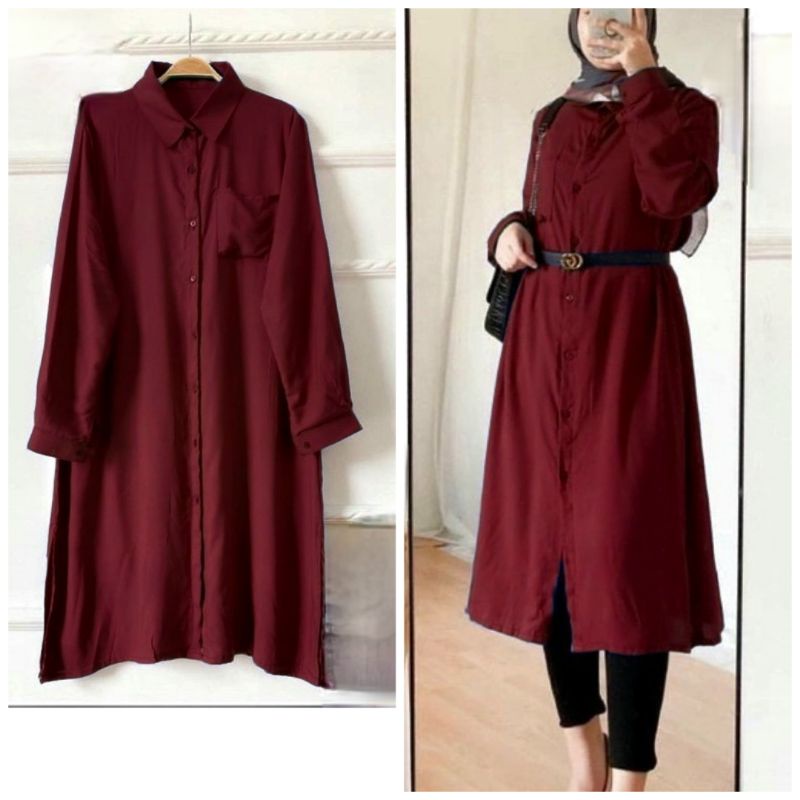 TUNIK JUMBO/TUNIK QILA/TUNIK HIJAB/TUNIK WANITA/TUNIK MUSLIM/BOG SIZE/LD120/JUMBO SIZE/BUSUI/BUMIL