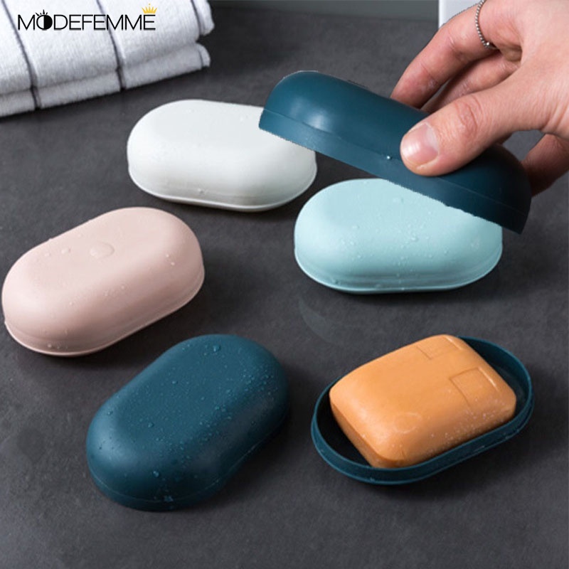 Creative  Bathroom Shower Soap Box / Portable Travel  Plastic Soap Case / Drain Soap Dish / Soap Storage Holder for Bathroom