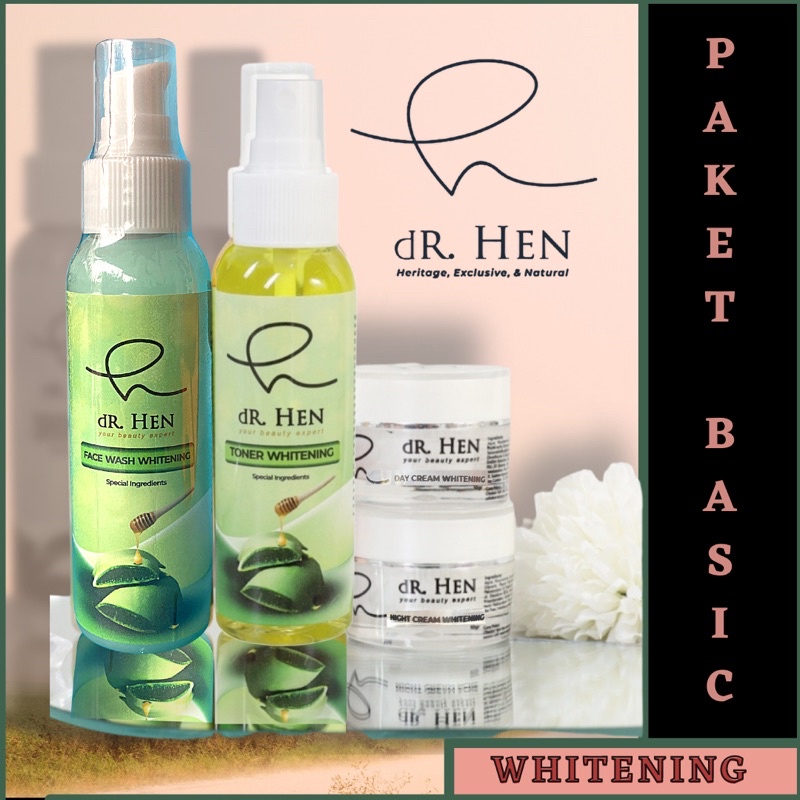 dr Hen Skincare aman / Perawatan Wajah Paket Basic Whitening dr hen by athena / skin care bpom