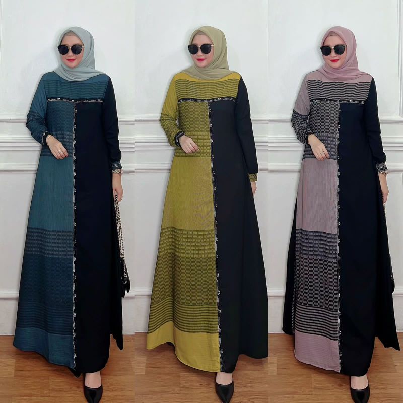 gamis aswan mix jetblack