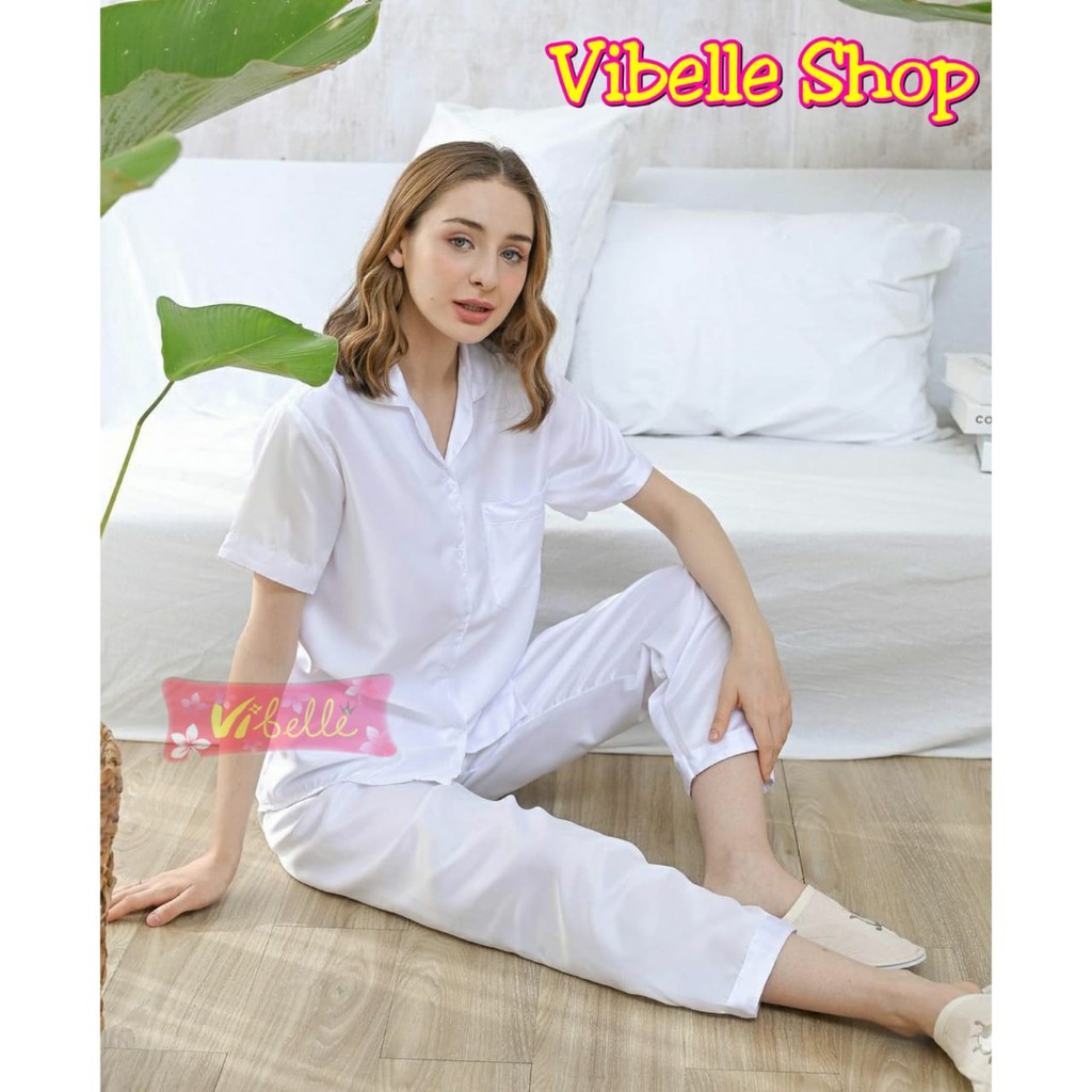 SATINCP - Satin Silky Velvet Premium Vibelle Shop Grosir Baju Tidur CP Piyama Fashion Murah Wanita-5