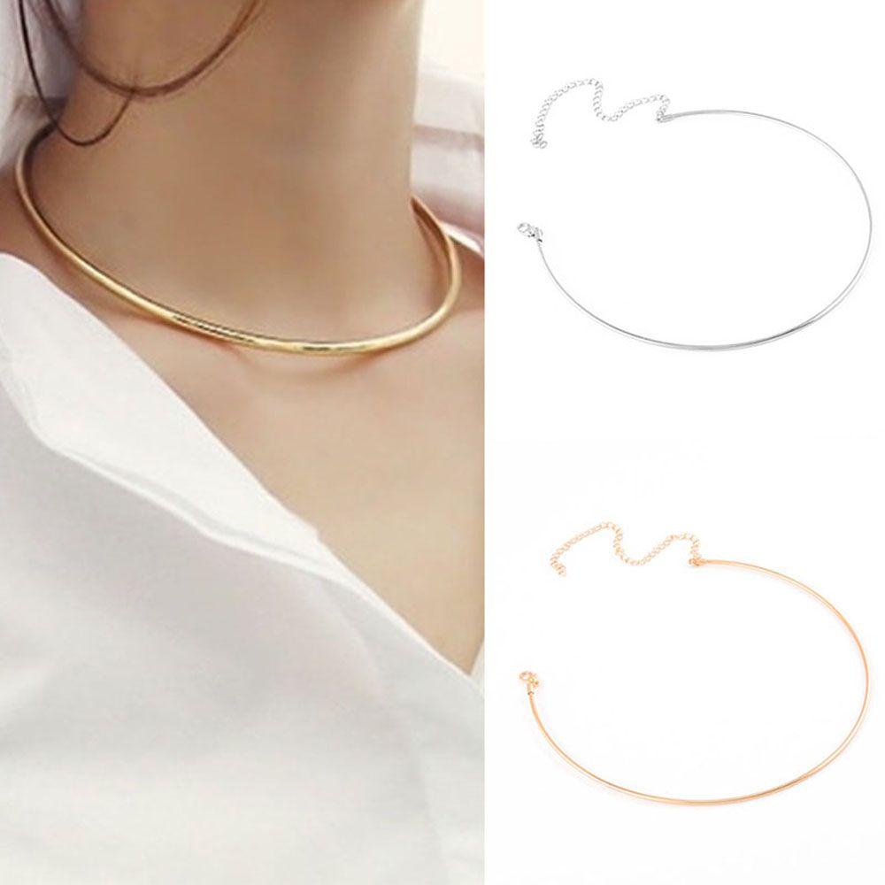 Needway Choker Perhiasan Menawan Open Cuff Charming Lady Chain