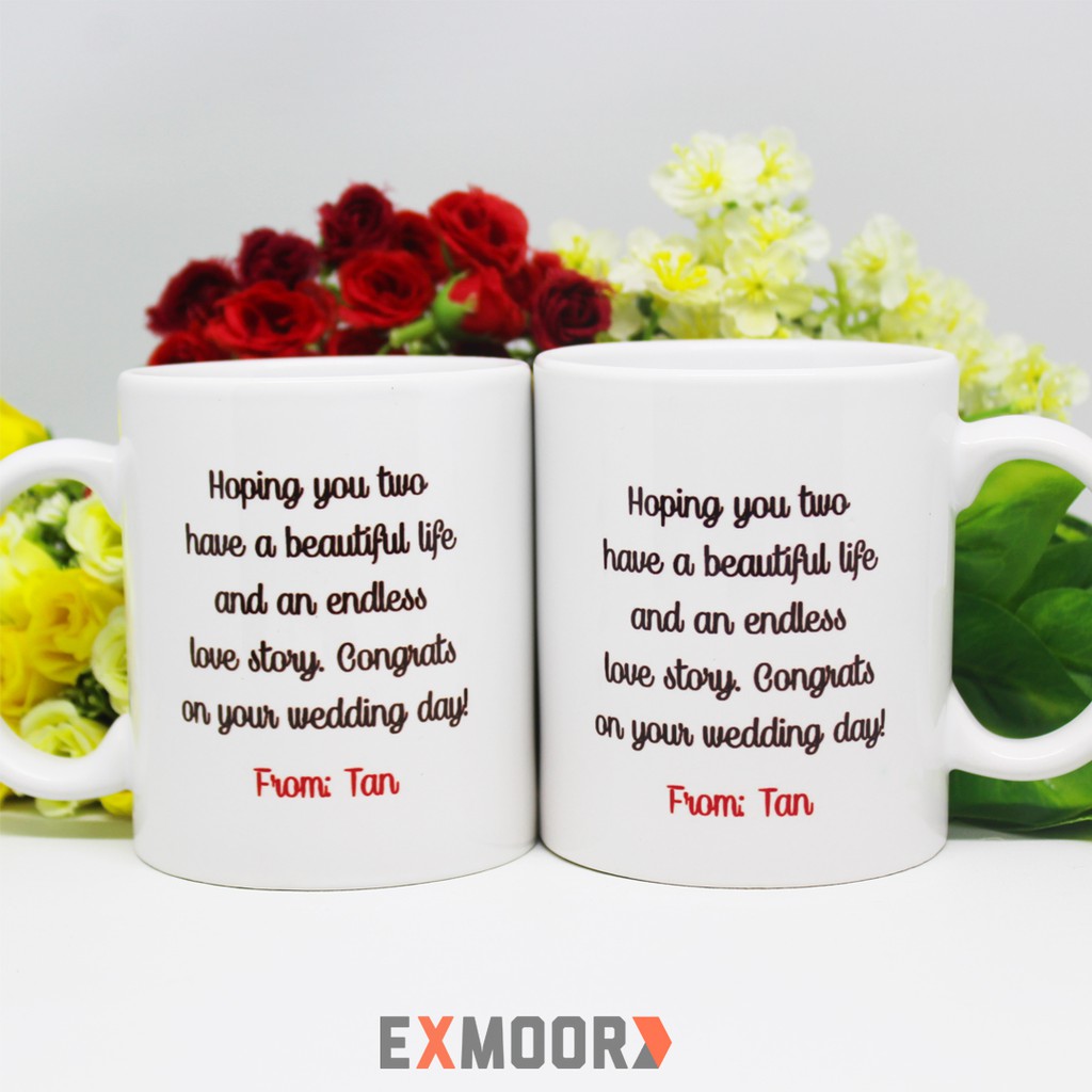 Mug Couple Chinese Wedding untuk Kado Pernikahan