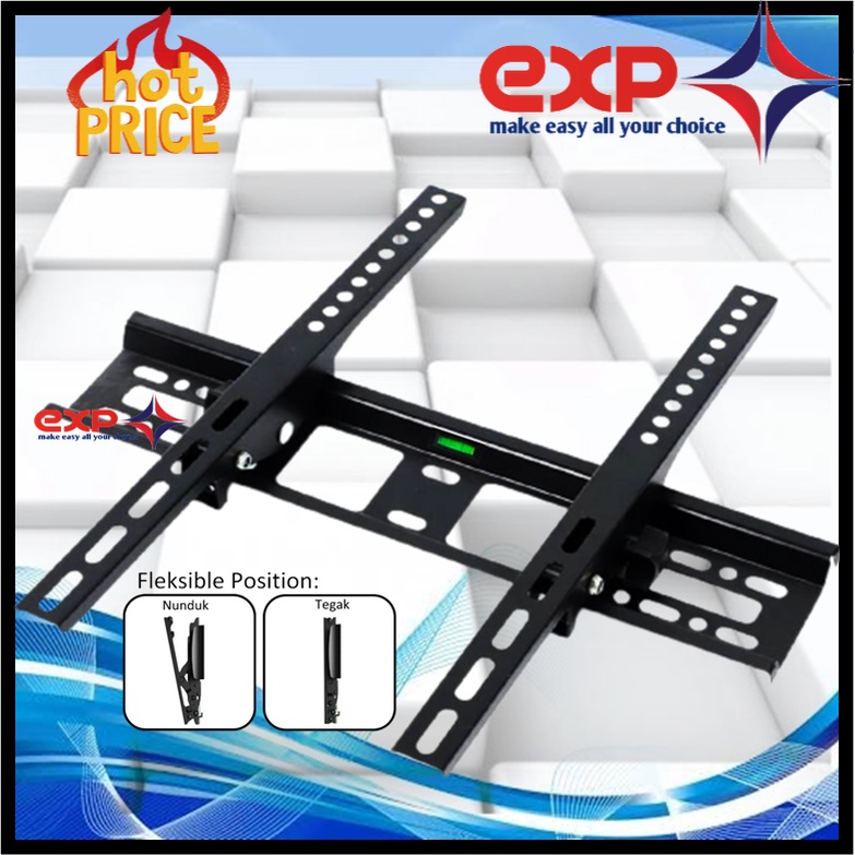 Garansi COCOK!! Bracket TV Sharp 42&quot; s/d 55&quot; Waterpas adjustable position