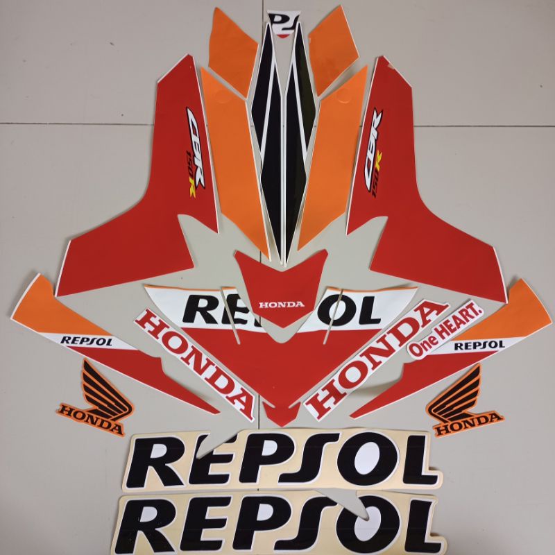 striping Honda cbr150 repsol 2020 2021 repsol list body standar