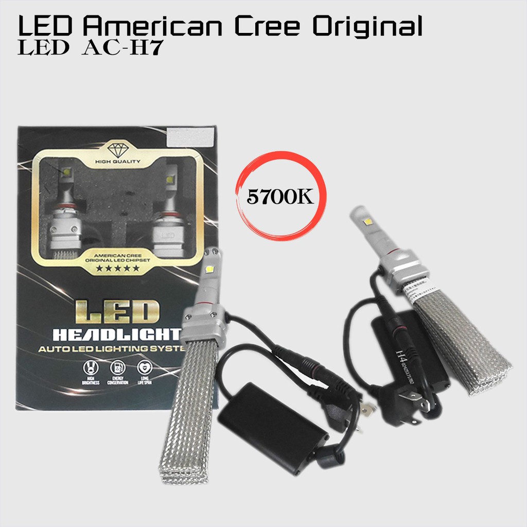 LED HEADLIGHT AMERICAN CREE ORIGINAL AC-H7 5700K
