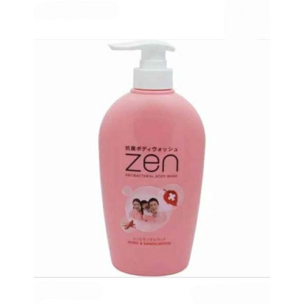 Zen sabun mandi cair kemasan botol pump shiso &amp; sandalwood 500ml