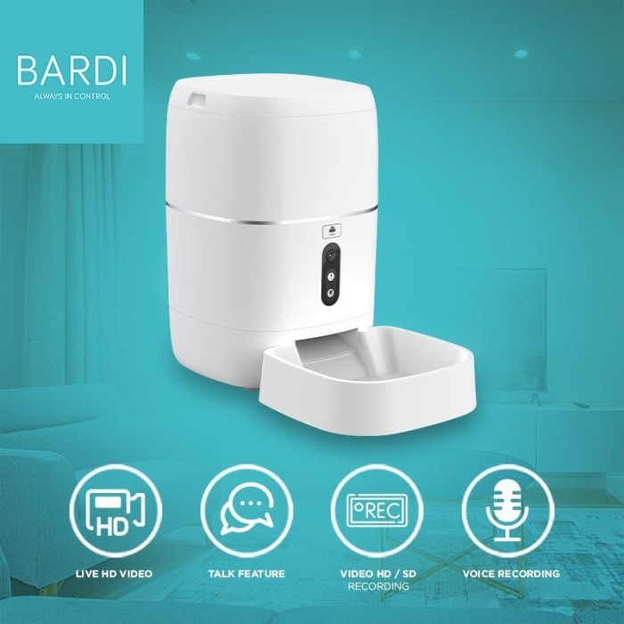 Bardi Smart WIFI Pet Feeder (Dispenser Makanan Hewan Peliharaan)