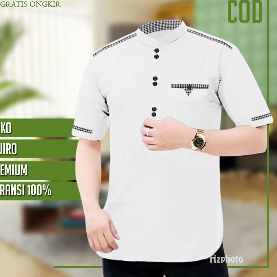 ✪ Koko Terbaru Baju Koko 2021 Baju Koko Pria Muslim Terbaru , Baju Lebaran Koko TOJIRO Koko Premium 