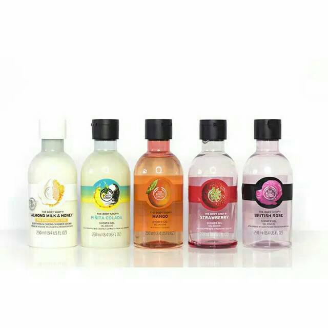 The Body Shop British Rose / Cool Cucumber / Zesty Lemon  Shower Gel 250ml