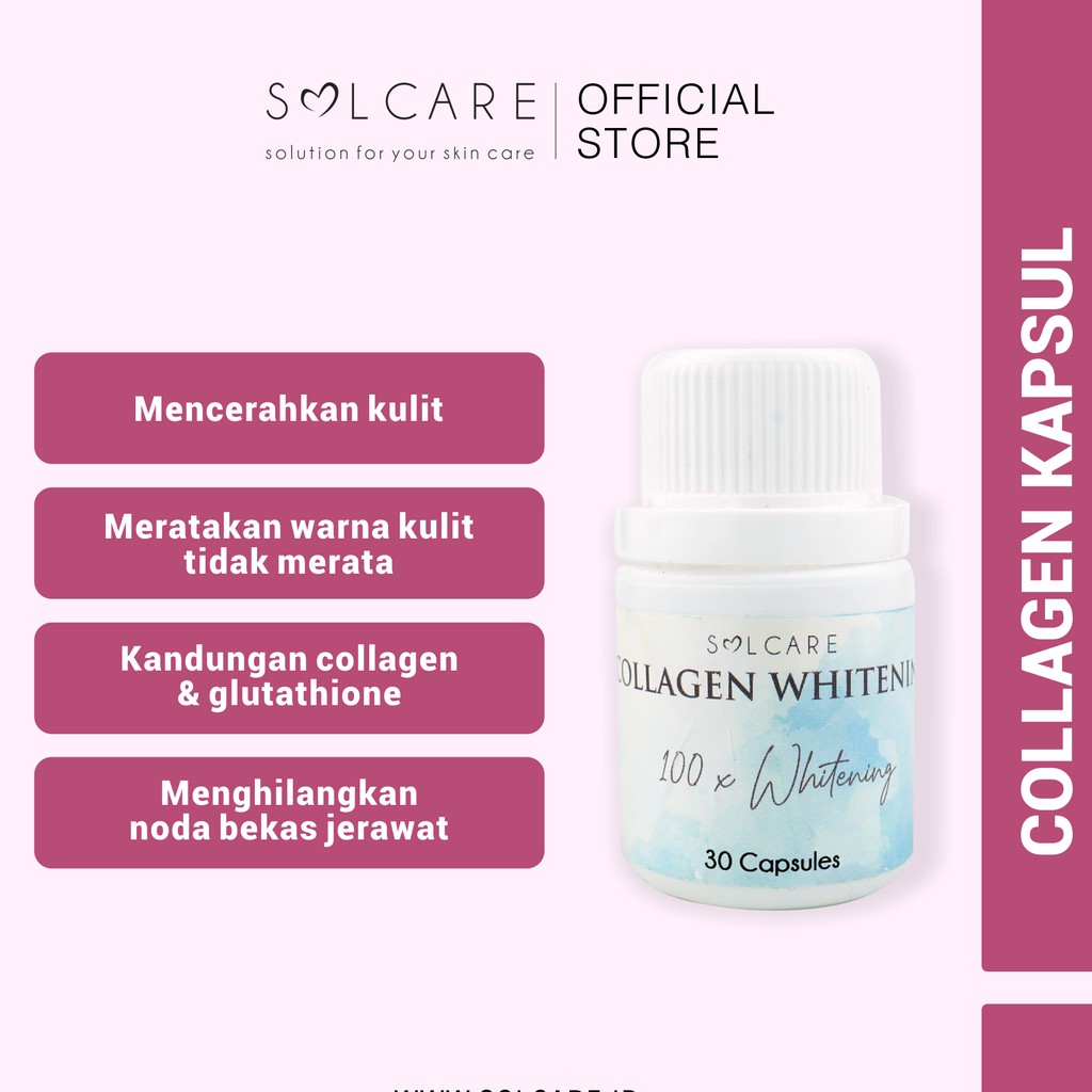 Collagen Whitening Kapsul Pemutih Kulit Alami Permanen Dalam 2 Minggu Shopee Indonesia