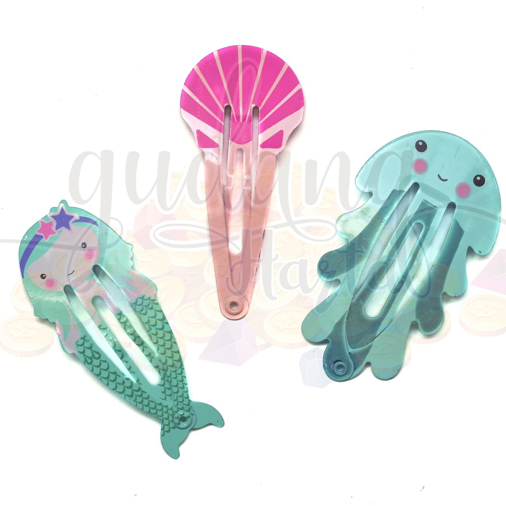 Jepit Rambut Ocean Series Mermaid Octopus Lucu Unik GH 201354