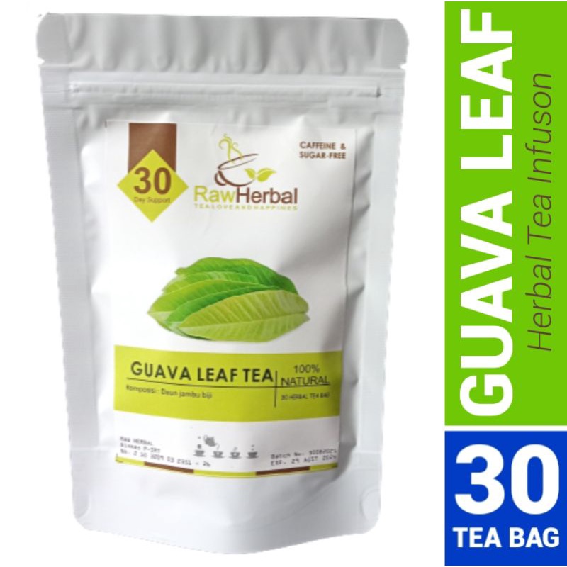 GUAVA LEAF TEA : TEH DAUN JAMBU BIJI PURE 100% ORGANIC (30 TEA BAG)