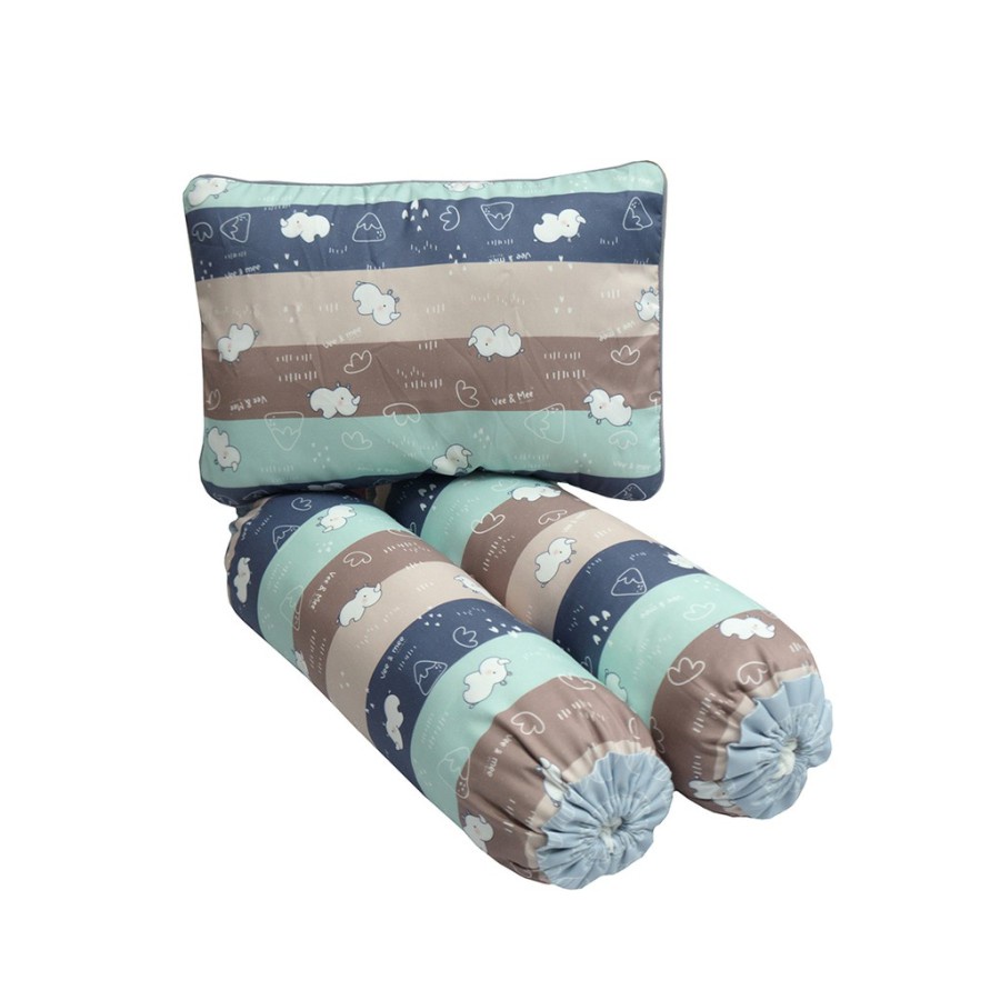 Vee &amp; Mee Bantal  Guling Bayi Set Anti Bakteri Rhino Series -  VMB 3010