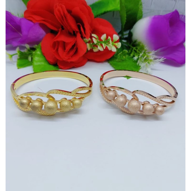 Set Gelang+Cincin Titanium Bola Manik terbaru