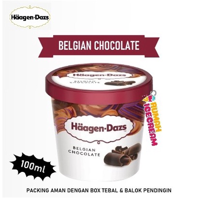 

Es krim Haagen Dazs Cup Belgian Chocolate