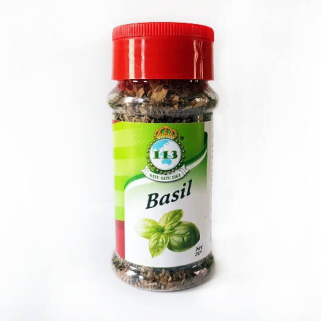 Bumbu 113 &quot;satu satu tiga&quot; basil/ bumbu masak/ daun basil kering 20g