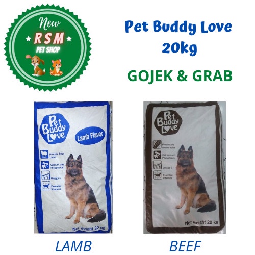 New - (Promo) Pet Buddy Love Lamb 20Kg (Gojek & Grab) - Beef
