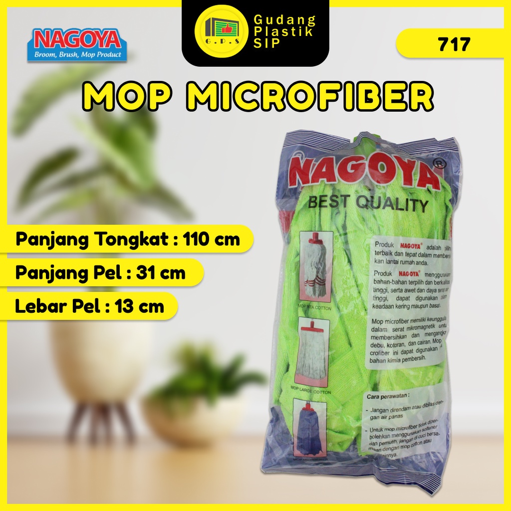 Pel Lantai Plus Gagang Sumbu / Nagoya 717 Mop Microfiber