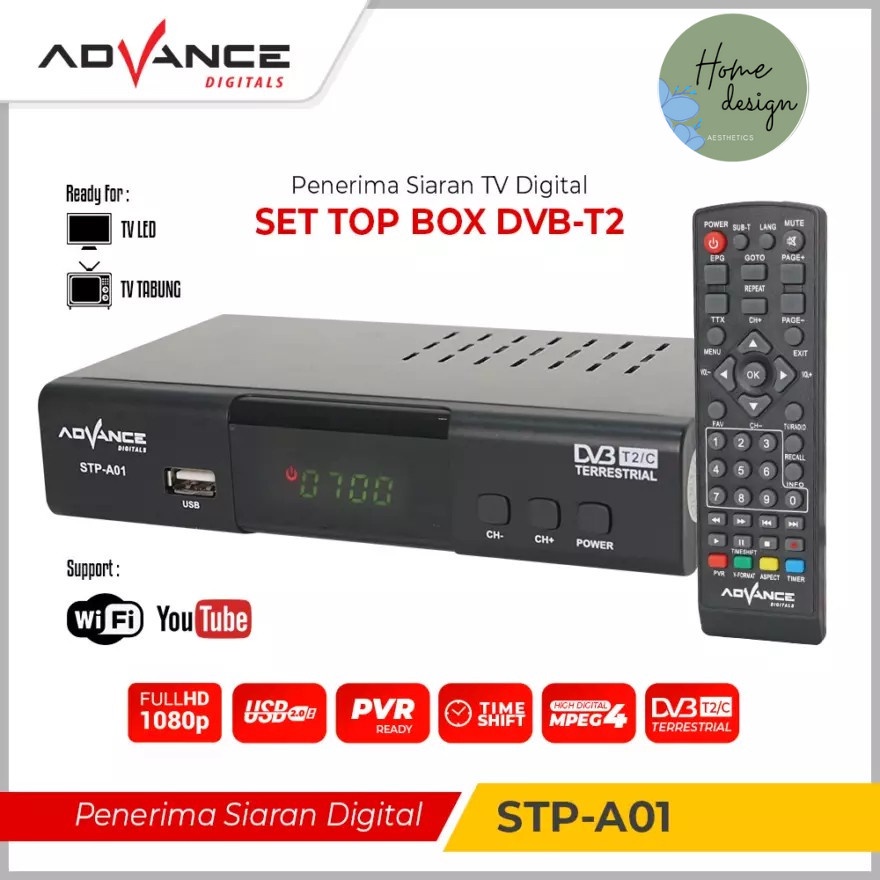 STB Advance Set Top Box STB DVB Full HD Receiver TV DIGITAL STP-A01s
