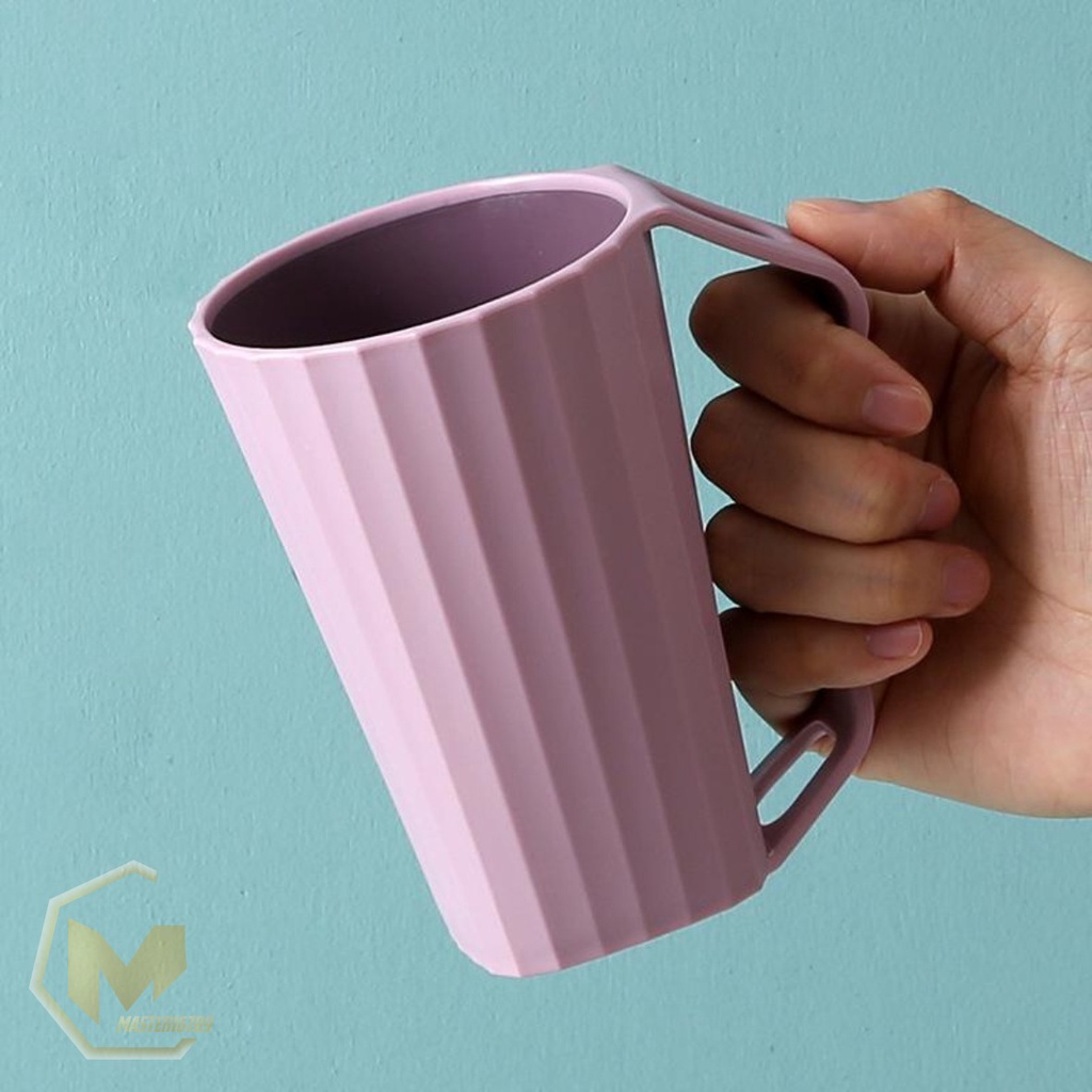 RT54 gelas cangkir mug kumur tempat sikat gigi pasta gigi odol kamar mandi  dengan pegangan MA2513