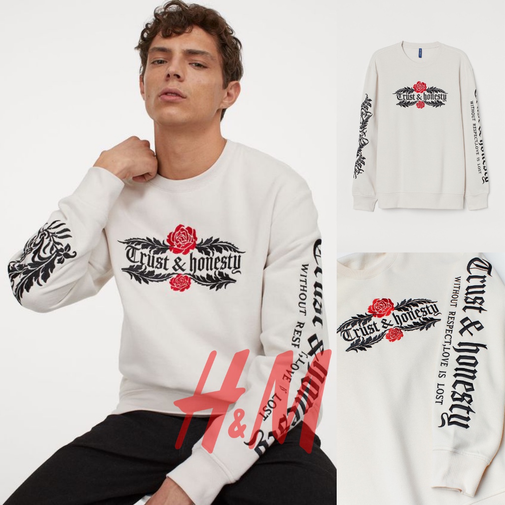 SWEATER HOODIE H&M TRUST & HONESTY BEIGE HNM SALE CREWNECK H&M SWEATER HOODIE PRIA SWEATER OVERSIZE 