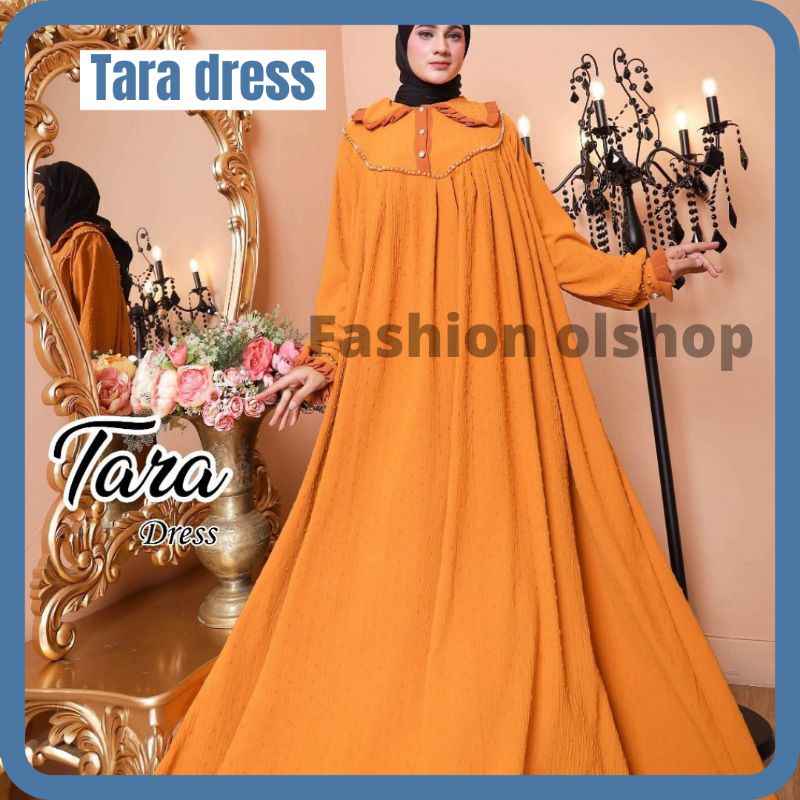 GAMIS JUMBO AIRFLOW URAGIRI POLOS TARA DRESS GAMIS KANCING DEPAN