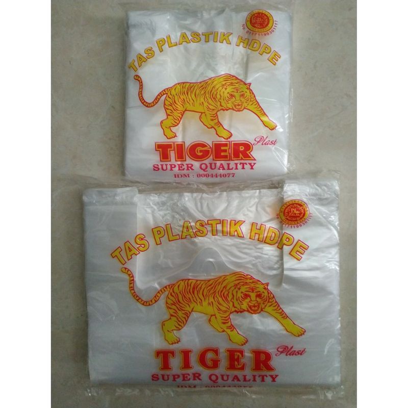 Kantong plastik Tiger bening