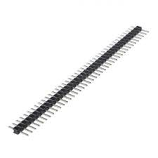 PIN HEADER MALE STRIP SINGLE ROW 1X40 2 54MM BLACK HITAM