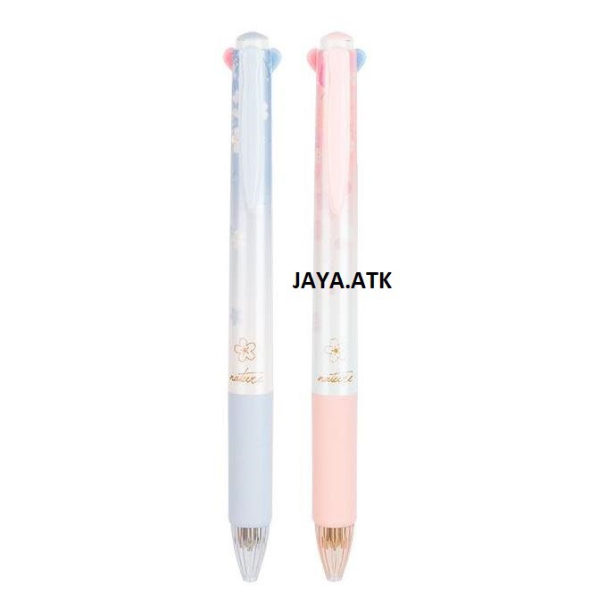 PULPEN WARNA CETREK RETRACTABLE 4 WARNA PASTEL BALLPOINT 4 COLOUR PEN LUCU 0.7 WARNA WARNI S311 DELI