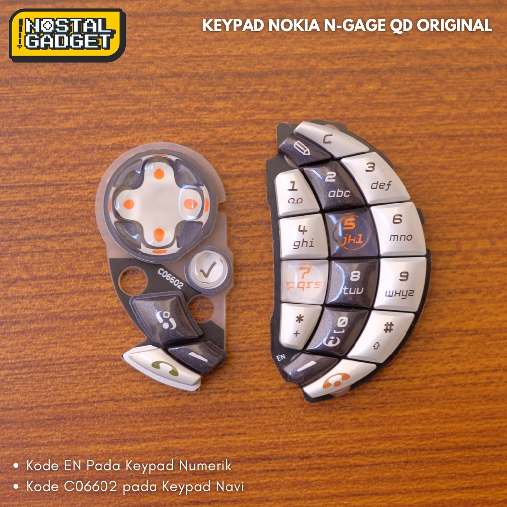 Keypad Nokia N-Gage QD . Ngage QD Original New Old Stock
