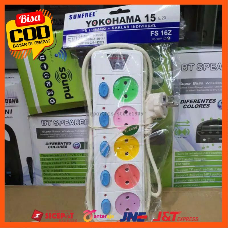 TERMINAL LISTRIK YOKOHAMA / TERMINAL ON OFF / STOP KONTAK 4 LUBANG / STOP KONTAK