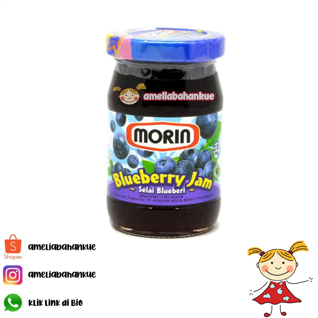 

MORIN BLUEBERRY JAM 170GRAM SELAI BLUEBERRY