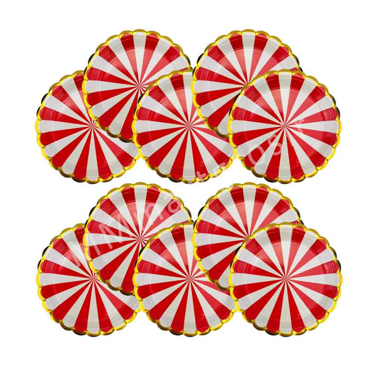 Piring Kue / Piring Motif Lolipop / Piring Kertas MA6-10 / 1pack 10pcs