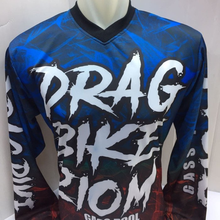 Promo kaos jersey balap motor drag bike-baju motor cross 806 Limited