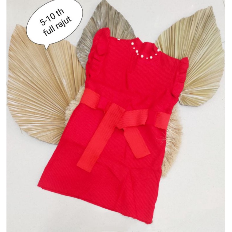 DRESS RAJUT IMPORT ANAK PEREMPUAN 7-10 TAHUN