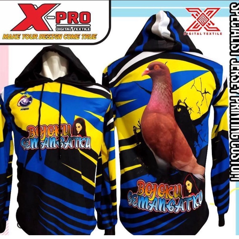 jersey merpati / jersey merpati balap / jersey merpati custom /jaket merpati balap printing + puring